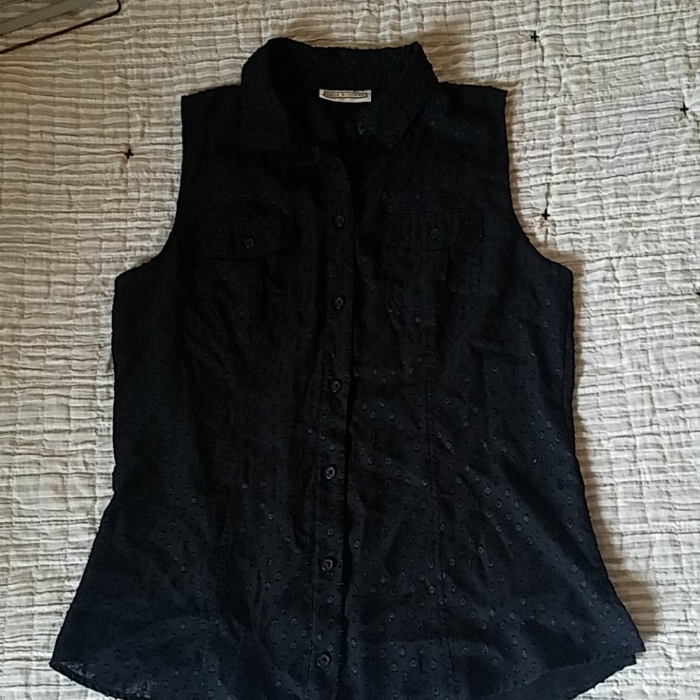 Black Button Up Blouse